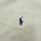 Ralph Lauren 90年代 BLAKE 長袖 ボタンダウンシャツ XL ベージュ 胸ポケット スモールポニー ロゴ 刺繍