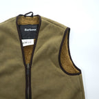 Barbour パイル ボア リバーシブル ライナーベスト S ブラウン WARM PILE LINING A306