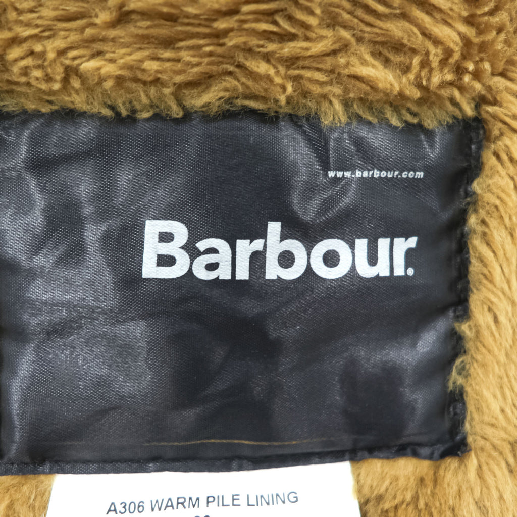 Barbour パイル ボア リバーシブル ライナーベスト S ブラウン WARM PILE LINING A306