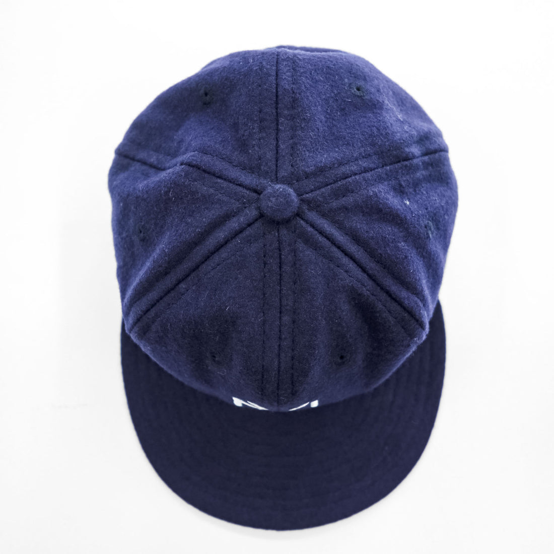 Ebbets Field Flannels NYロゴ ウール ベースボールキャップ 7 1/2 ネイビー USA製