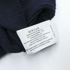 FRED PERRY イタリア製 90年代 ヴィンテージ Vネック ニット セーター L ネイビー ワンポイントロゴ