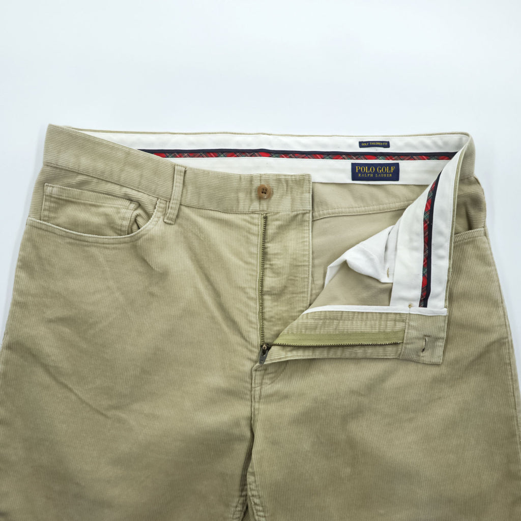 Polo Ralph Lauren ストレッチ コーデュロイパンツ L TAILORED FIT ベージュ POLO GOLF