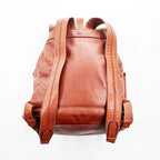 PORTER CORTINA Leather Backpack Brown Double Pocket Rucksack Made in Japan