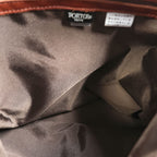 PORTER CORTINA Leather Backpack Brown Double Pocket Rucksack Made in Japan
