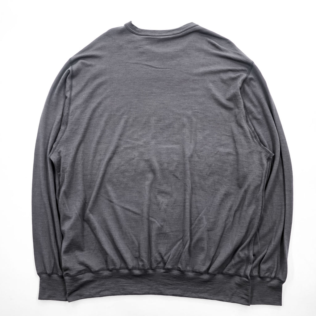 SILVER AND GOLD GENERAL MERCHANDISE メリノウール スウェット トレーナー FREE グレー 日本製
