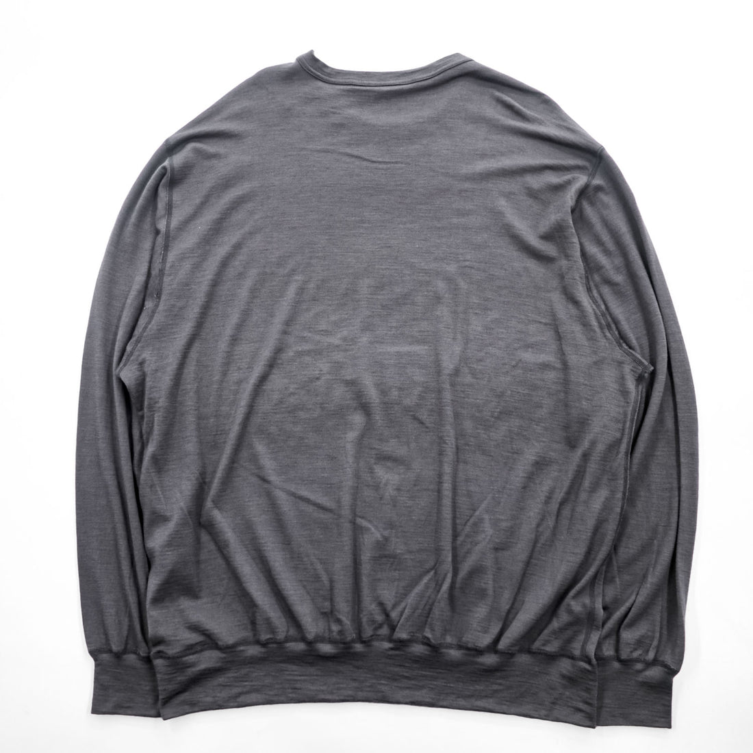 SILVER AND GOLD GENERAL MERCHANDISE メリノウール スウェット トレーナー FREE グレー 日本製