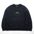 A.P.C. RUE MADAME PARIS Logo Print Sweatshirt Black M Made in Japan Petite Rue Madame