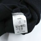 A.P.C. RUE MADAME PARIS Logo Print Sweatshirt Black M Made in Japan Petite Rue Madame