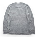 SUGAR CANE 日本製 ヘンリーネック 長袖 ロングスリーブ Tシャツ ロンT XL グレー 胸ポケット ラウンドカット SC66825 未使用品