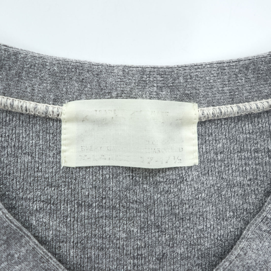 SUGAR CANE 日本製 ヘンリーネック 長袖 ロングスリーブ Tシャツ ロンT XL グレー 胸ポケット ラウンドカット SC66825 未使用品