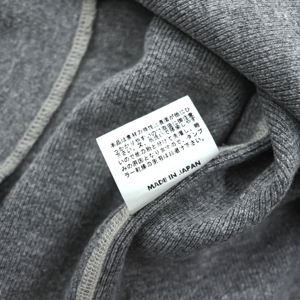 SUGAR CANE 日本製 ヘンリーネック 長袖 ロングスリーブ Tシャツ ロンT XL グレー 胸ポケット ラウンドカット SC66825 未使用品