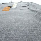 SUGAR CANE 日本製 ヘンリーネック 長袖 ロングスリーブ Tシャツ ロンT XL グレー 胸ポケット ラウンドカット SC66825 未使用品