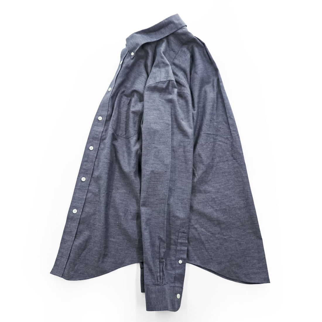Brooks Brothers ヘリンボーン 長袖ボタンダウンシャツ M グレー REGENT 胸ポケット