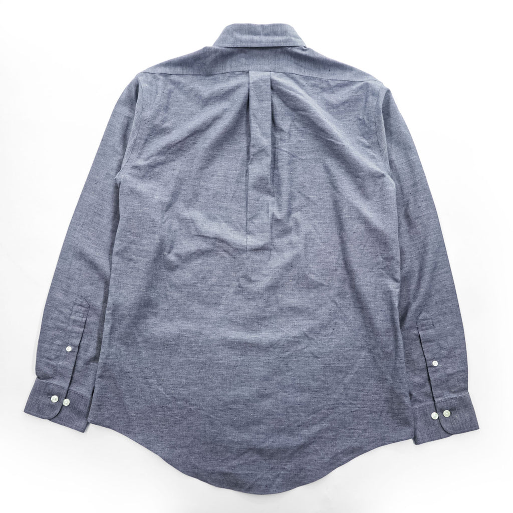 Brooks Brothers ヘリンボーン 長袖ボタンダウンシャツ M グレー REGENT 胸ポケット