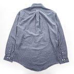 Brooks Brothers ヘリンボーン 長袖ボタンダウンシャツ M グレー REGENT 胸ポケット
