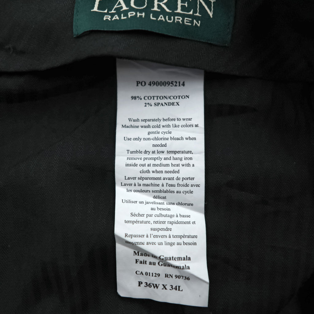 LAUREN RALPH LAUREN コーデュロイパンツ スラックス L ブラック ストレッチ