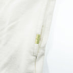 Phatee 日本製 ハーフジップ スウェット トレーナー L ホワイト 裏起毛 ドローコード ZIP HENLEY ORGANIC COTTON
