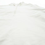 Phatee 日本製 ハーフジップ スウェット トレーナー L ホワイト 裏起毛 ドローコード ZIP HENLEY ORGANIC COTTON