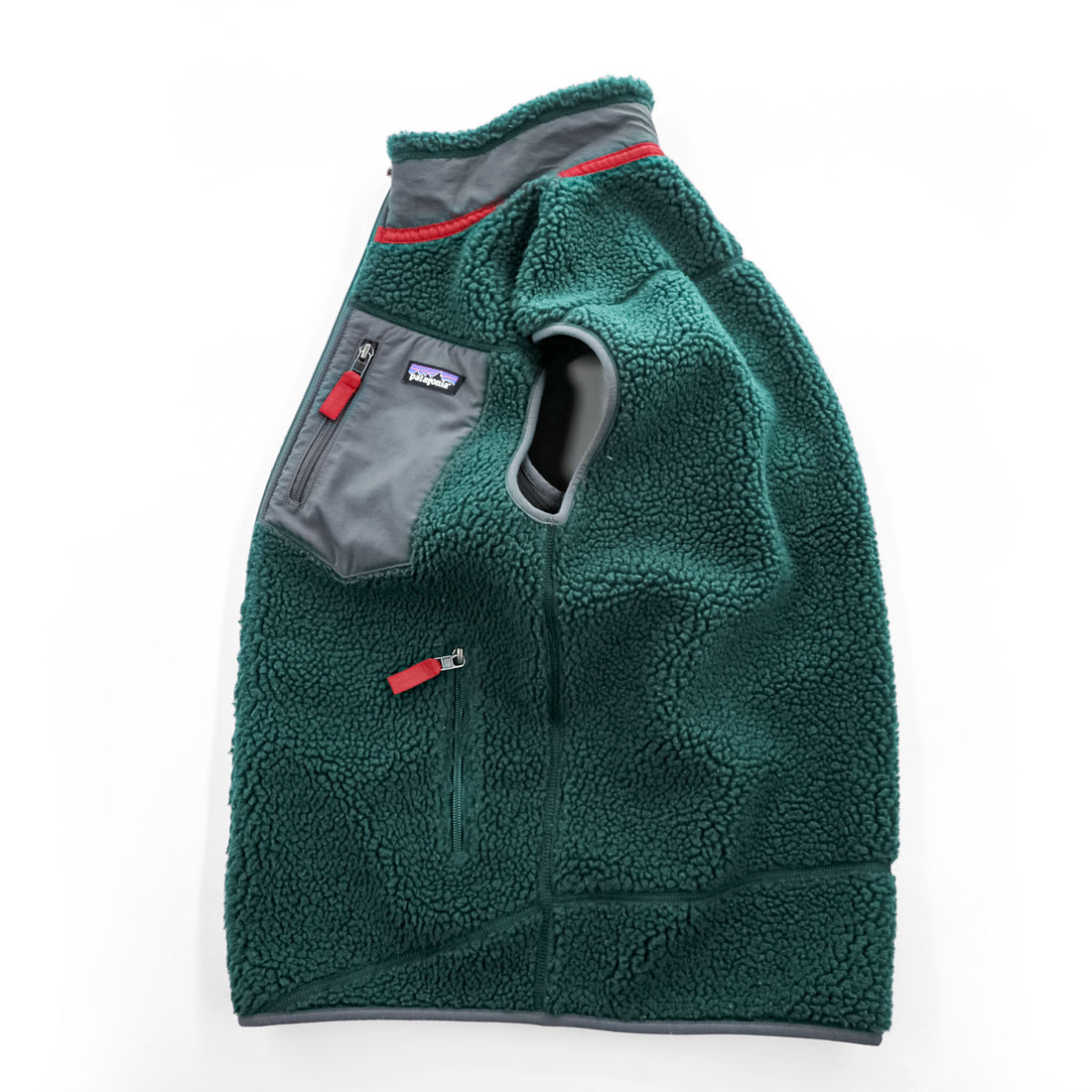 Patagonia クラシック レトロX  Classic Retro-X Vest ボアフリースベスト S グリーン 23048