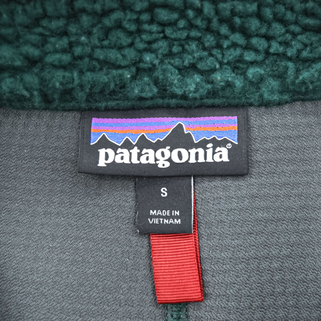 Patagonia クラシック レトロX  Classic Retro-X Vest ボアフリースベスト S グリーン 23048