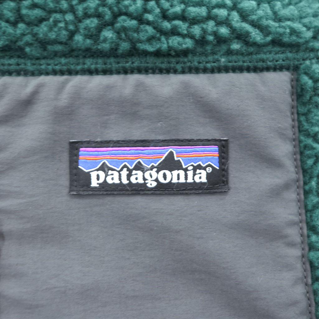 Patagonia クラシック レトロX  Classic Retro-X Vest ボアフリースベスト S グリーン 23048