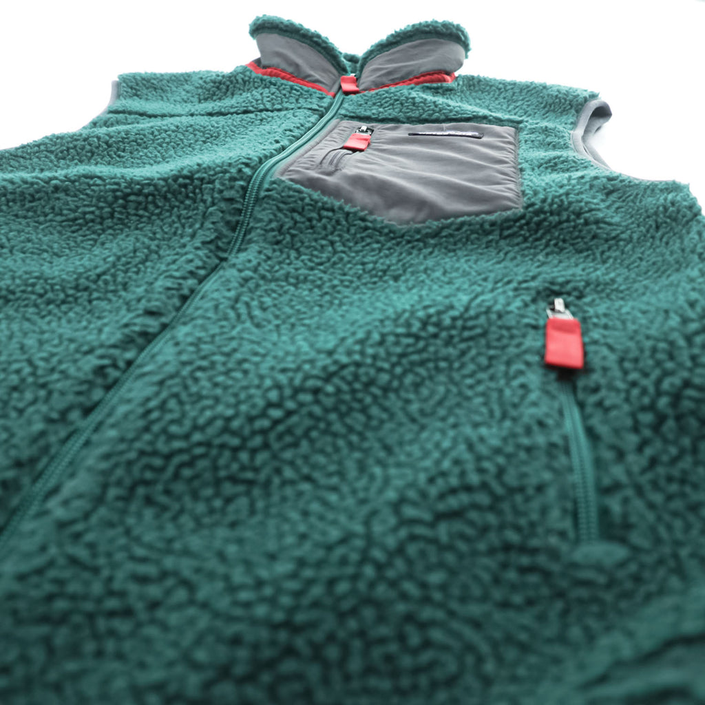 Patagonia クラシック レトロX  Classic Retro-X Vest ボアフリースベスト S グリーン 23048