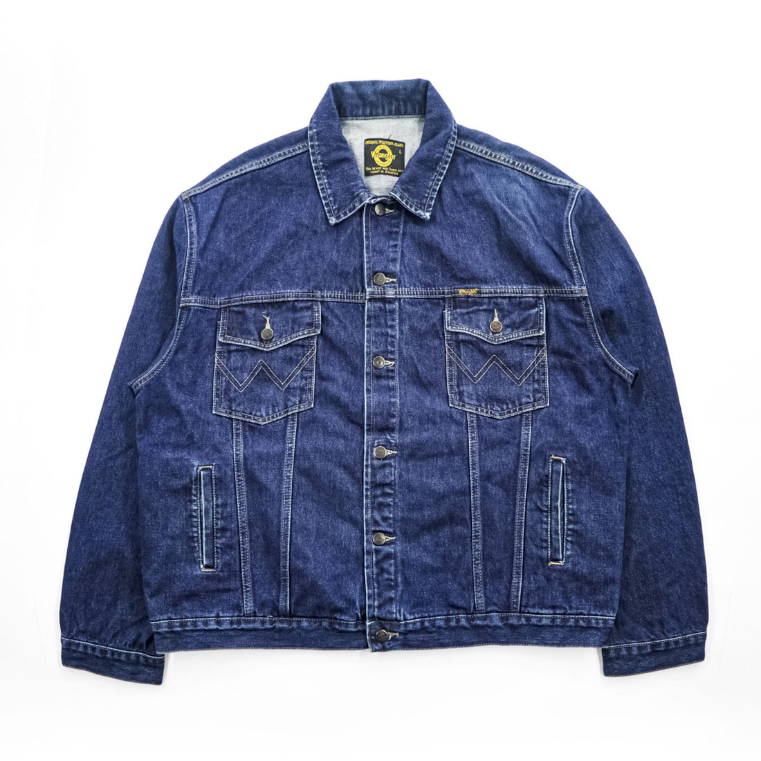 Wrangler デニムジャケット Gジャン L インディゴ ブルー ORIGINAL WESTERN JEANS