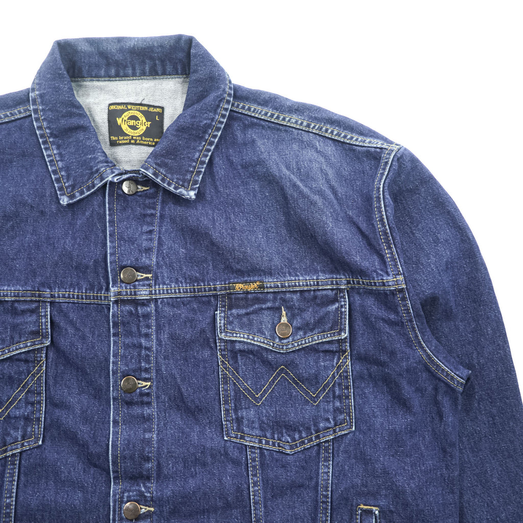 Wrangler デニムジャケット Gジャン L インディゴ ブルー ORIGINAL WESTERN JEANS