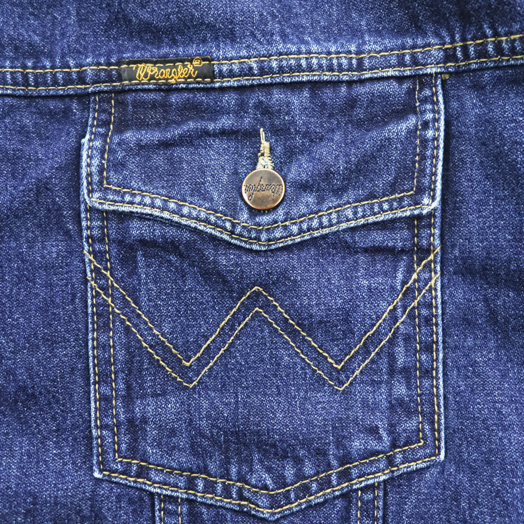 Wrangler デニムジャケット Gジャン L インディゴ ブルー ORIGINAL WESTERN JEANS
