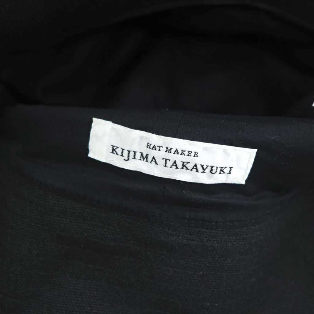 KIJIMA TAKAYUKI 日本製 コーデュラ CORDURA バケットハット 7パネルハット ブラック 211215