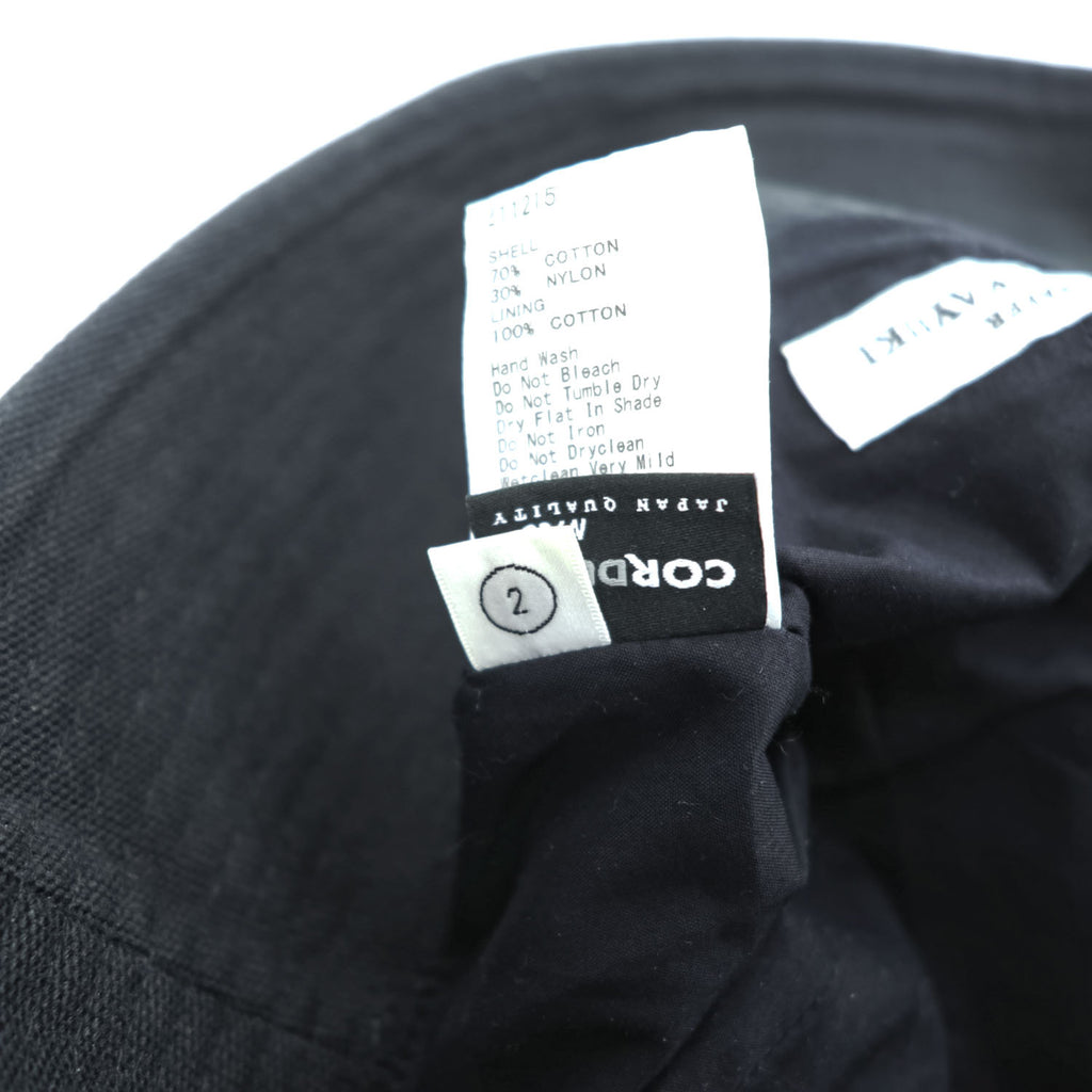 KIJIMA TAKAYUKI 日本製 コーデュラ CORDURA バケットハット 7パネルハット ブラック 211215
