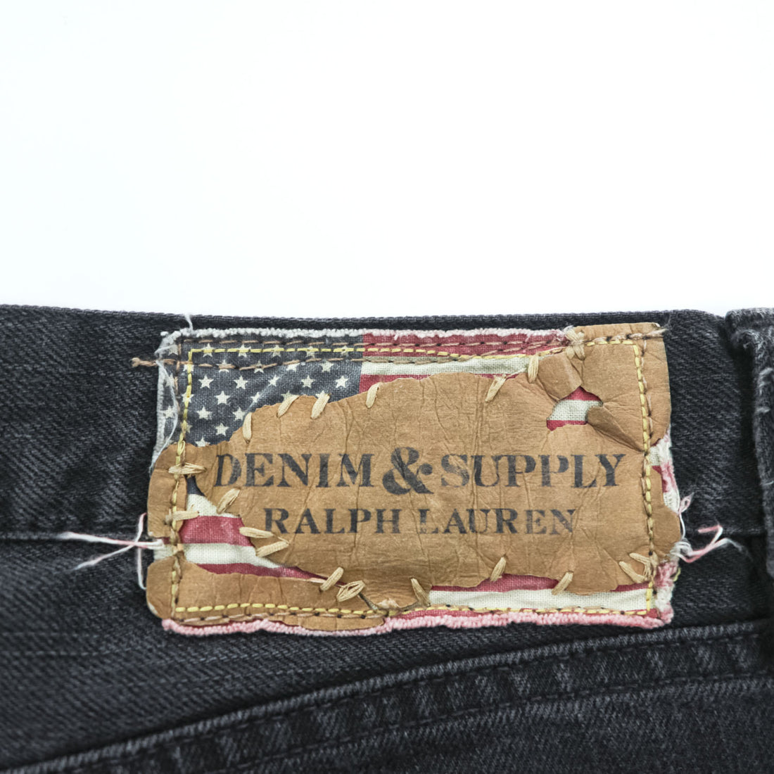 DENIM & SUPPLY RALPH LAUREN ブラック デニムパンツ ジーンズ M 31 x 30 ヴィンテージ加工 SLIM