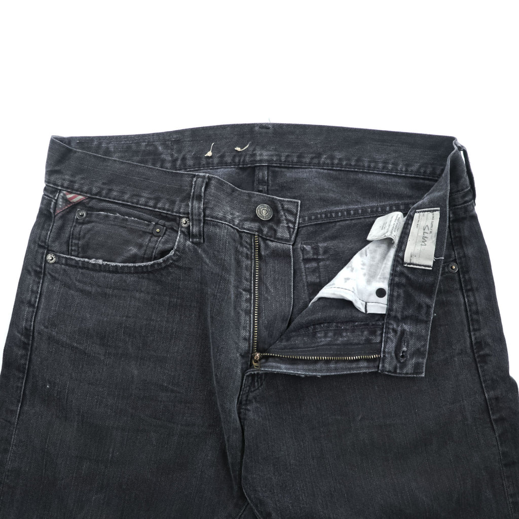 DENIM & SUPPLY RALPH LAUREN ブラック デニムパンツ ジーンズ M 31 x 30 ヴィンテージ加工 SLIM