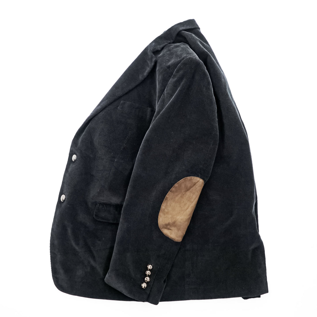 LAUREN RALPH LAUREN 90年代 ヴィンテージ コーデュロイ テーラードジャケット ブレザー XL ブラック エルボーパッチ 2B 裏地ペイズリー Macy's