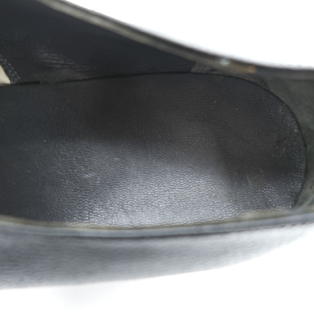 90年代 ヴィンテージ BATA フランス軍 ミリタリー オフィサー サービスシューズ 革靴 28cm ブラック シボ革