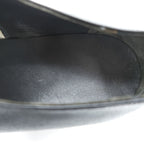 90年代 ヴィンテージ BATA フランス軍 ミリタリー オフィサー サービスシューズ 革靴 28cm ブラック シボ革