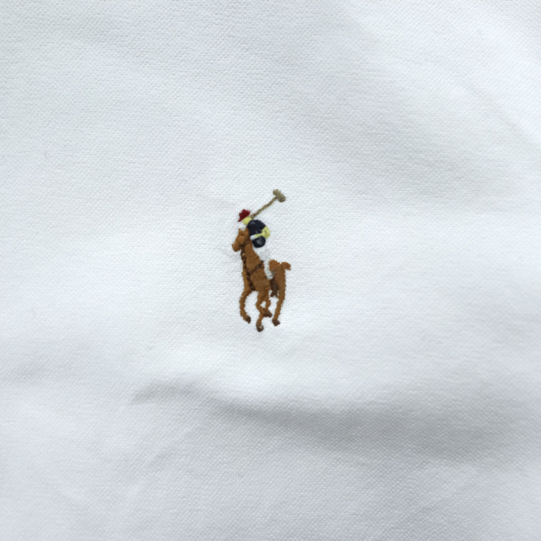 Ralph Lauren 90年代 ヴィンテージ 長袖 オックスフォードシャツ CLASSIC FIT M ホワイト ボタンダウン スモールポニー ロゴ 刺繍