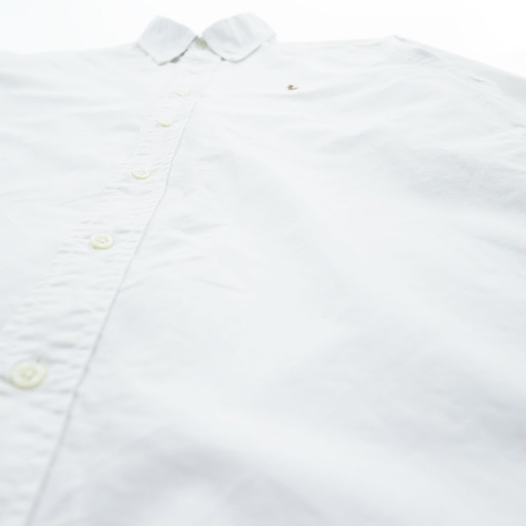 Ralph Lauren 90年代 ヴィンテージ 長袖 オックスフォードシャツ CLASSIC FIT M ホワイト ボタンダウン スモールポニー ロゴ 刺繍