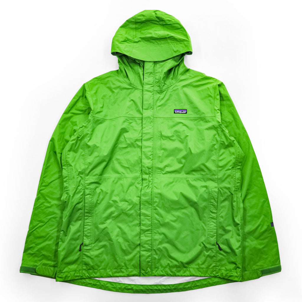 Patagonia トレントシェル レインジャケット Torrentshell Jacket H2No マウンテンパーカー XL グリーン 防水 リップストップ ドローコード 83800