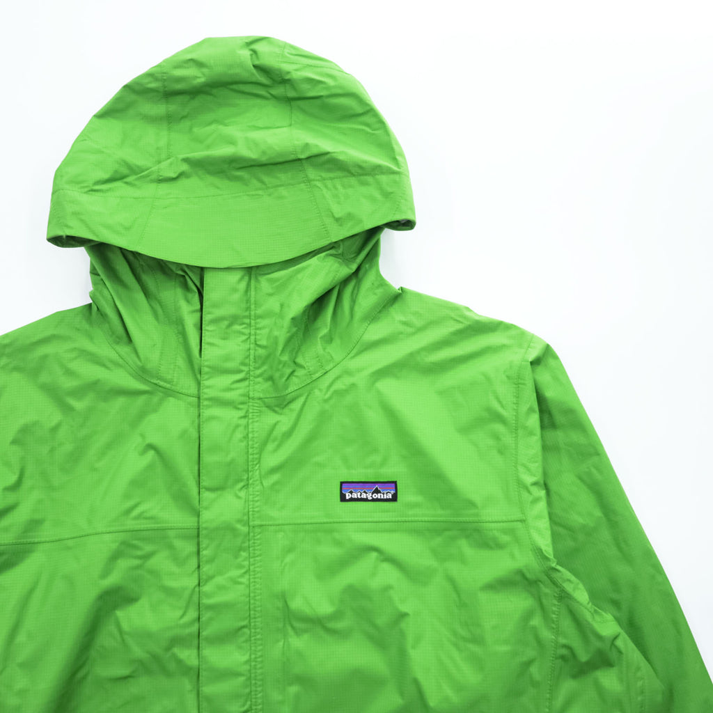 Patagonia トレントシェル レインジャケット Torrentshell Jacket H2No マウンテンパーカー XL グリーン 防水 リップストップ ドローコード 83800