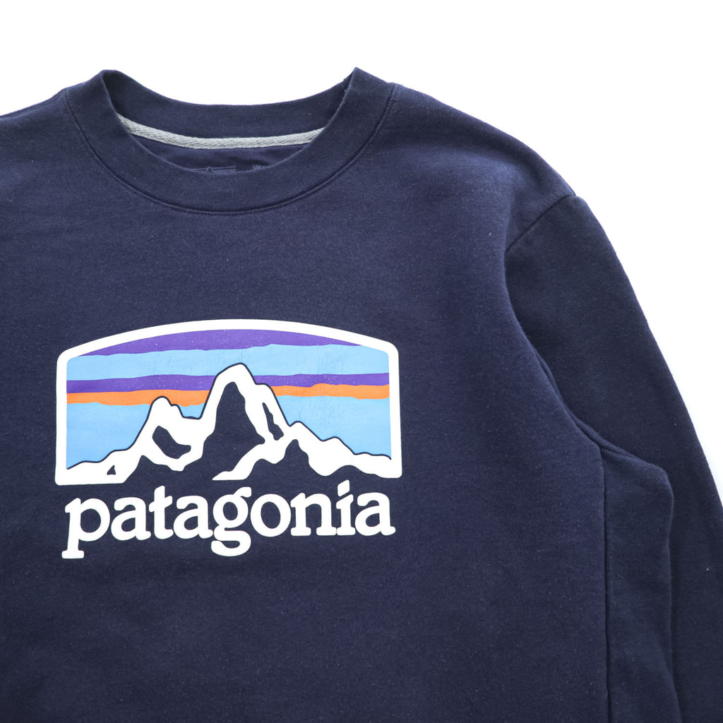Patagonia P-6 Logo Uprisal スウェット トレーナー M ネイビー 裏起毛 プリント 39626