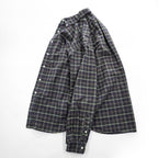 Ralph Lauren 90年代 ヴィンテージ 長袖 チェックシャツ CLASSIC FIT L グリーン ボタンダウン スモールポニー ロゴ 刺繍