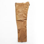 Pherrow's STORMY BLUE ダブルニー ダック ワークパンツ M ブラウン キャンバス シンチバック UNION MADE