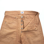 Pherrow's STORMY BLUE ダブルニー ダック ワークパンツ M ブラウン キャンバス シンチバック UNION MADE