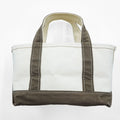 L.L.Bean USA製 キャンバス トートバッグ BOAT AND TOTE MINI ホワイト カーキ 303435