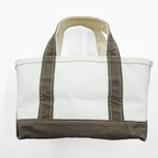 L.L.Bean USA製 キャンバス トートバッグ BOAT AND TOTE MINI ホワイト カーキ 303435