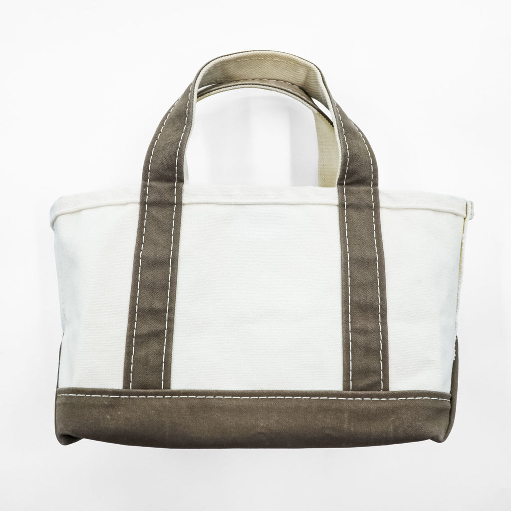 L.L.Bean USA製 キャンバス トートバッグ BOAT AND TOTE MINI ホワイト カーキ 303435