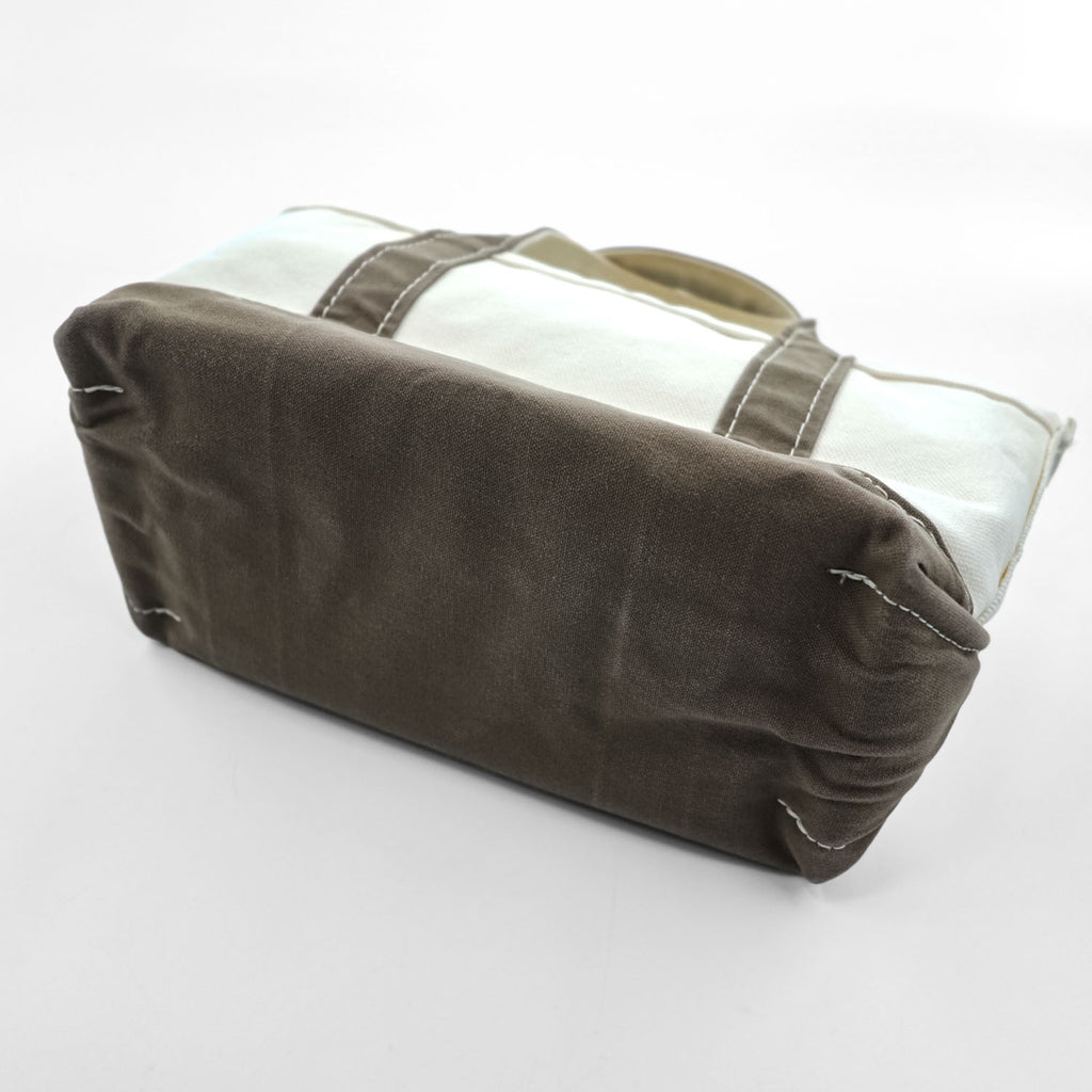 L.L.Bean USA製 キャンバス トートバッグ BOAT AND TOTE MINI ホワイト カーキ 303435