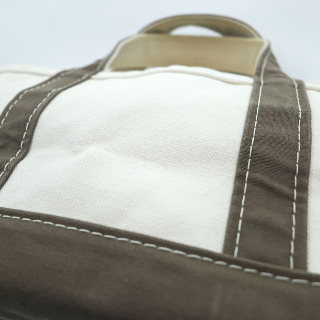 L.L.Bean USA製 キャンバス トートバッグ BOAT AND TOTE MINI ホワイト カーキ 303435