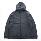BRU NA BOINNE ラップアップ ジップパーカー XL グレー 裏起毛 ダブルジップ